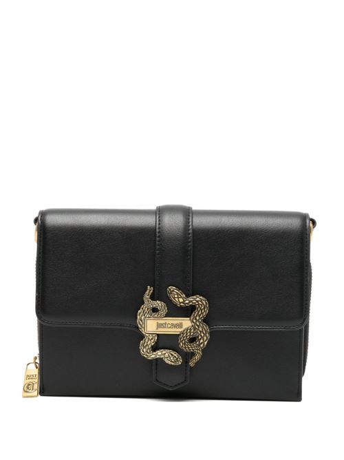 Borsa donna Just Cavalli nera con catena e fibbia logo JUST CAVALLI | 80RA5PA6ZSA89899